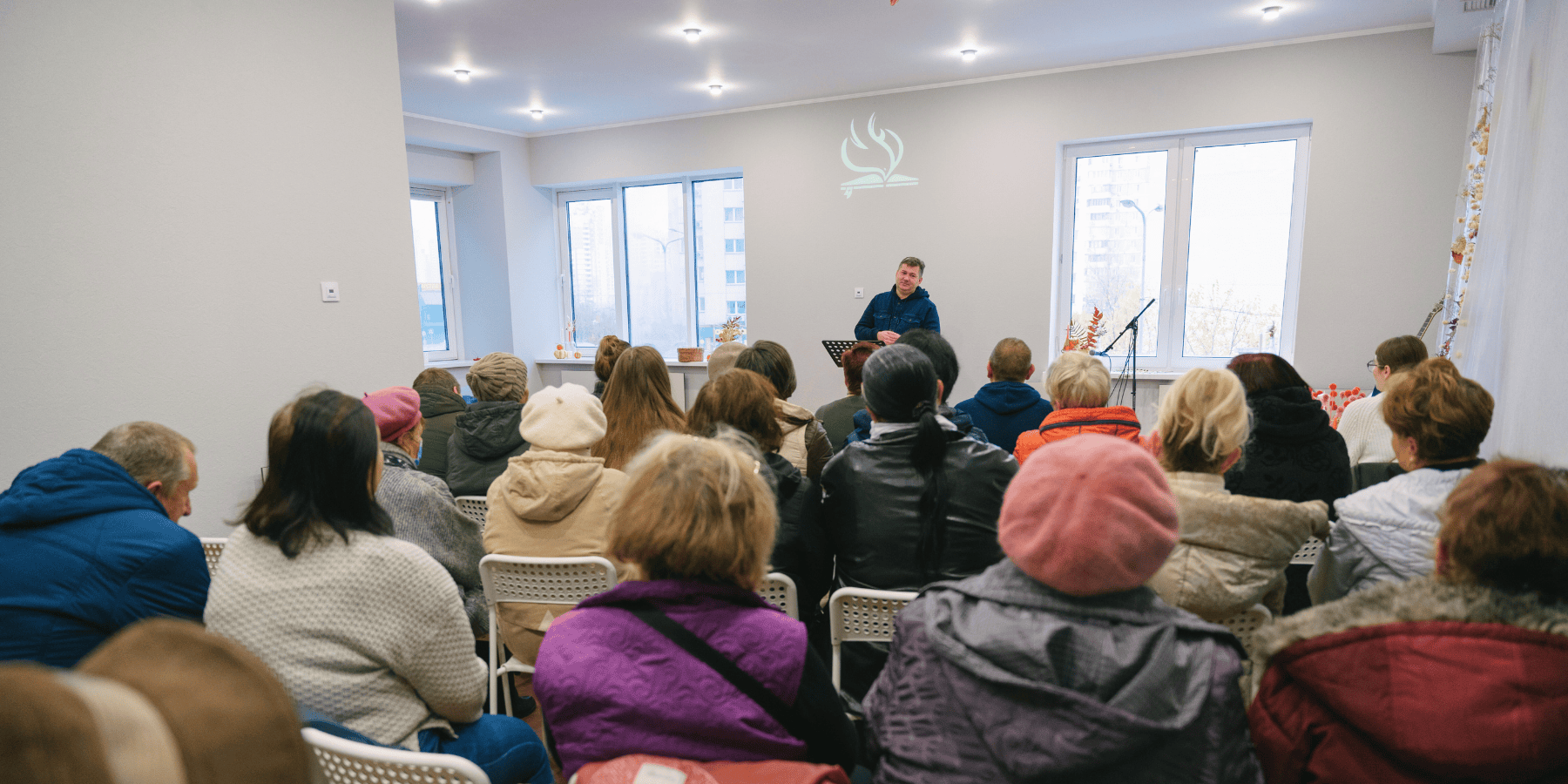 Local church gathering in Ukraine