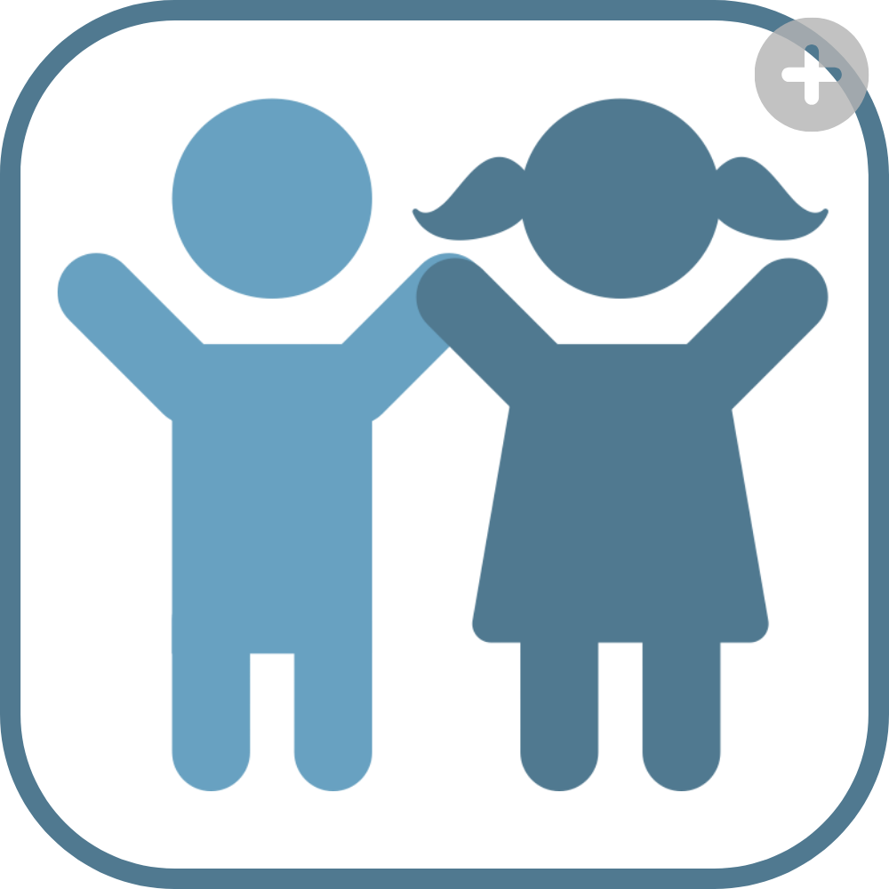 Icon of two children representing VBS participation