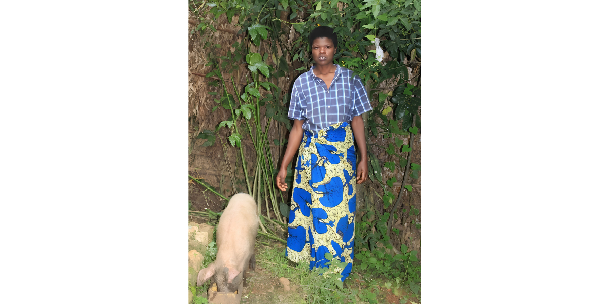 Mukashyaka and her pig