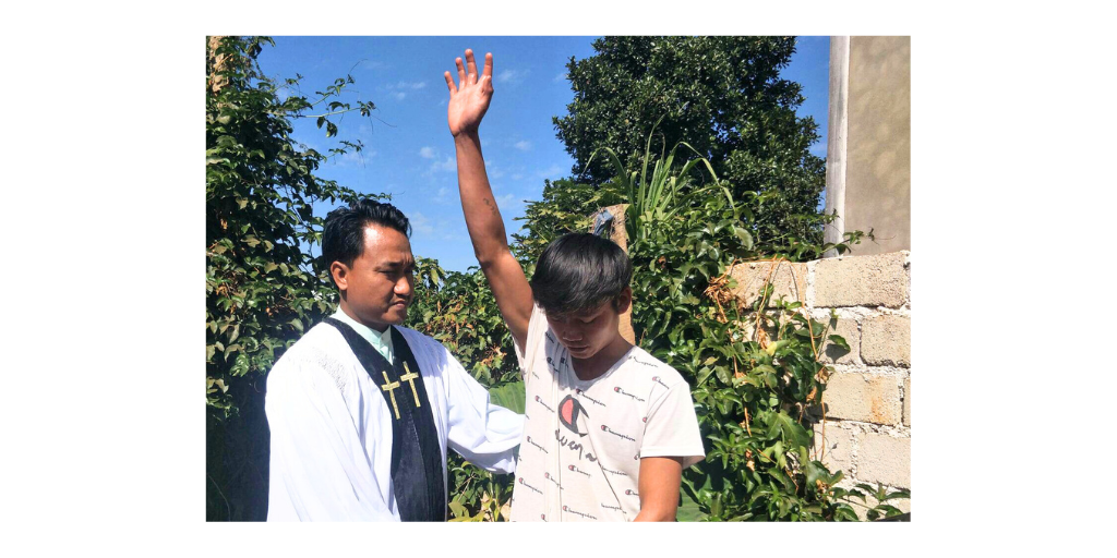 Maung Sai's baptism