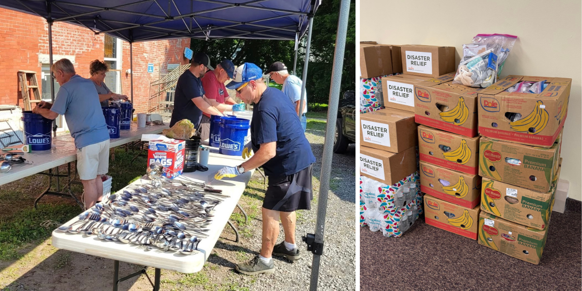 Discovery Church members responding to help