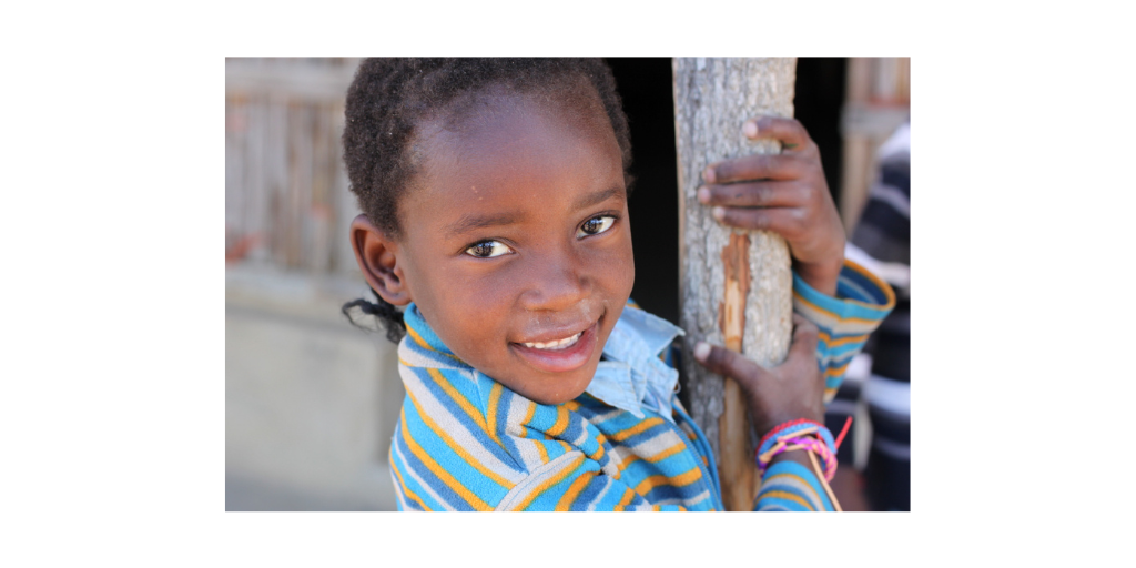 Girl smiling at camera