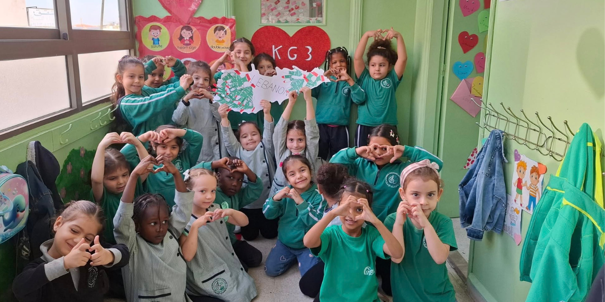 Kids at the Nazarene school in Lebanon