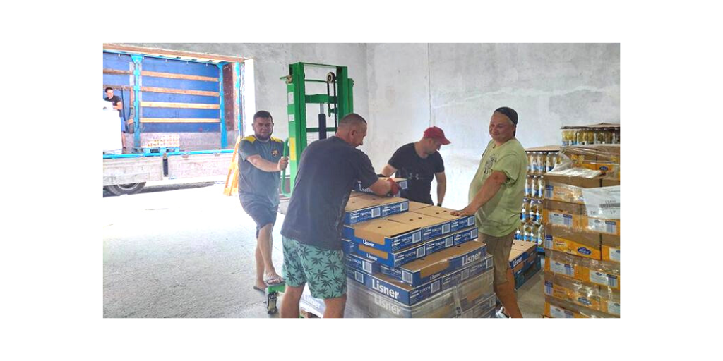 warehouse loading food in Ukraine