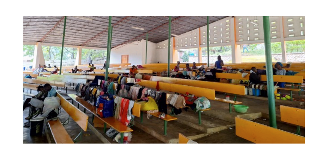 Shelter at the seminary in Haiti