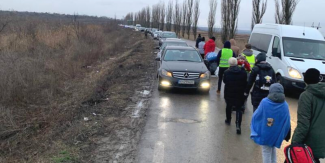 Cars entering Moldova