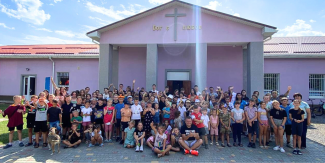 Kids at a VBS in Vapnyarka